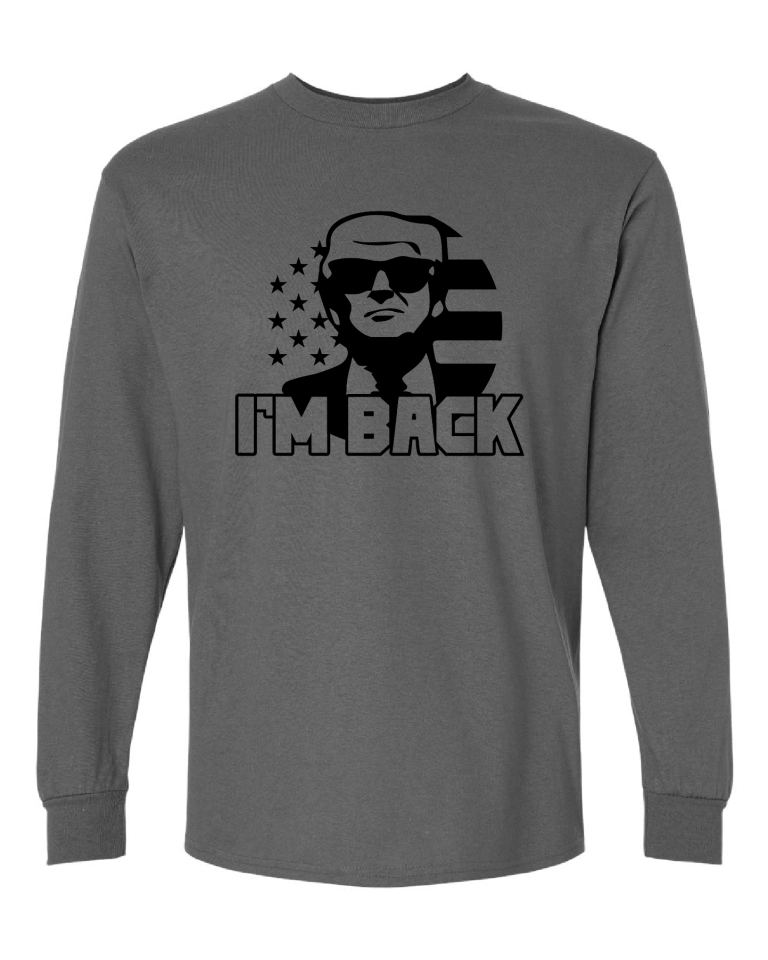 Im Back Black - Charcoal Long Sleeve (1)