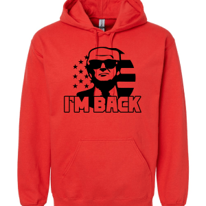 Im Back Black - Red Hoodie