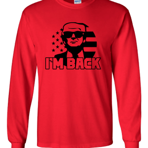 Im Back Black - Red Long Sleeve