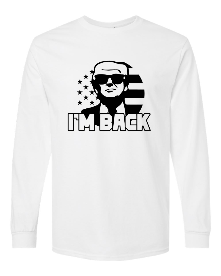 Im Back Black - White Long Sleeve (1)