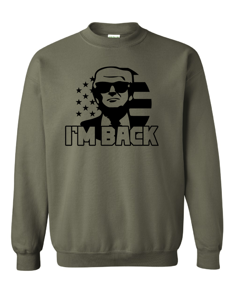 Im Back Crew Black Military Crew