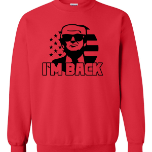 Im Back Crew Black - Red Crew