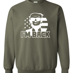 Im Back Crew Neck - Military Green Crew