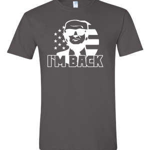Im Back White - Charcoal T-shirt