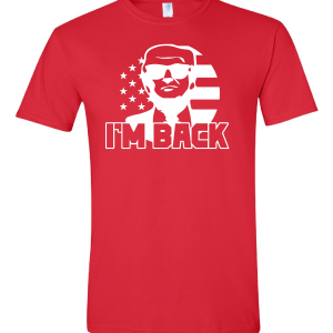 Im Back White - Red T-shirt