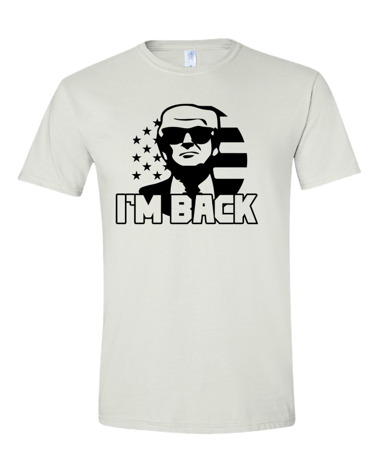 Im Back Black - White Tshirt (1)