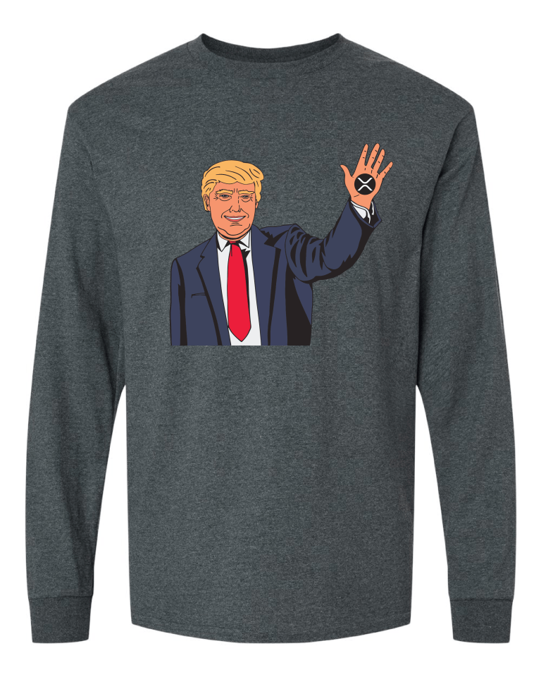 Trump XRP - Dark Heather Long Sleeve