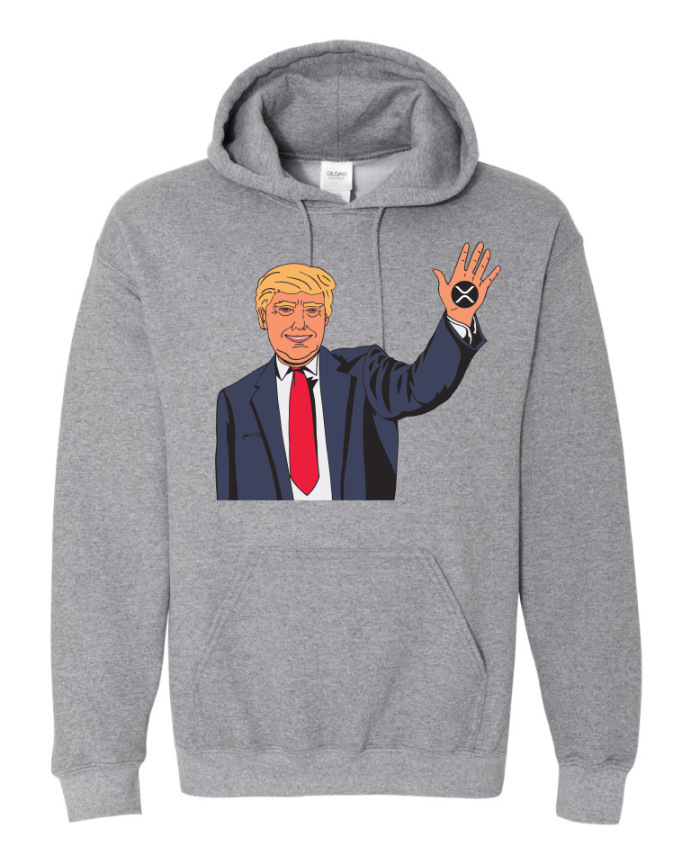 Trump XRP - Graphite Heather Hoodie