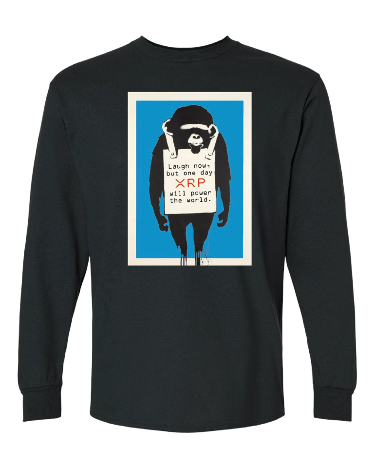 XRP Monkey - Black Long Sleeve