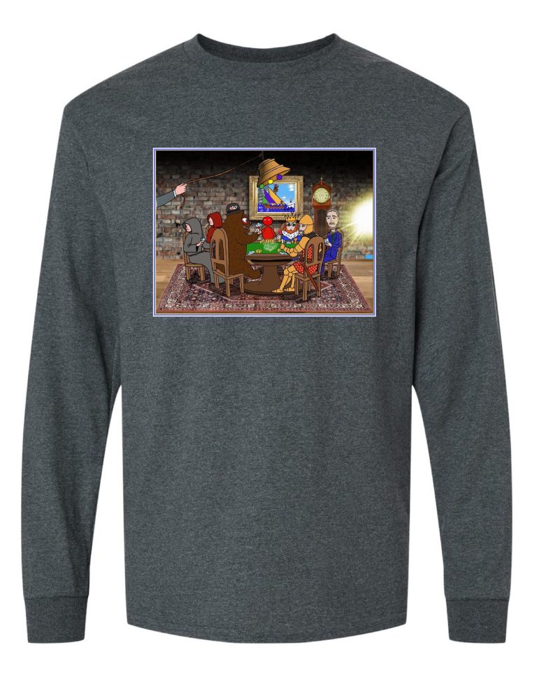 XRP Poker Table - Heather Gray Long Sleeve